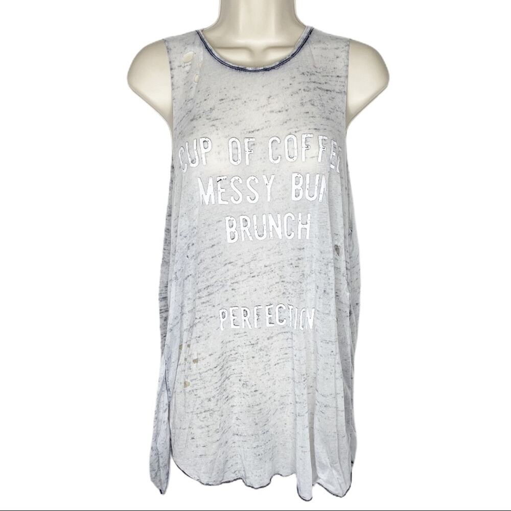 Grayson Threads Grey Sheer Beach Cover Up Large